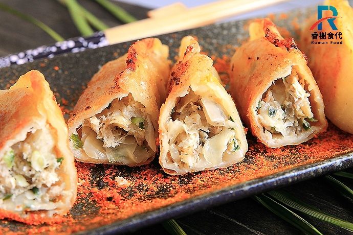 冷凍熟鍋貼 內餡剖面