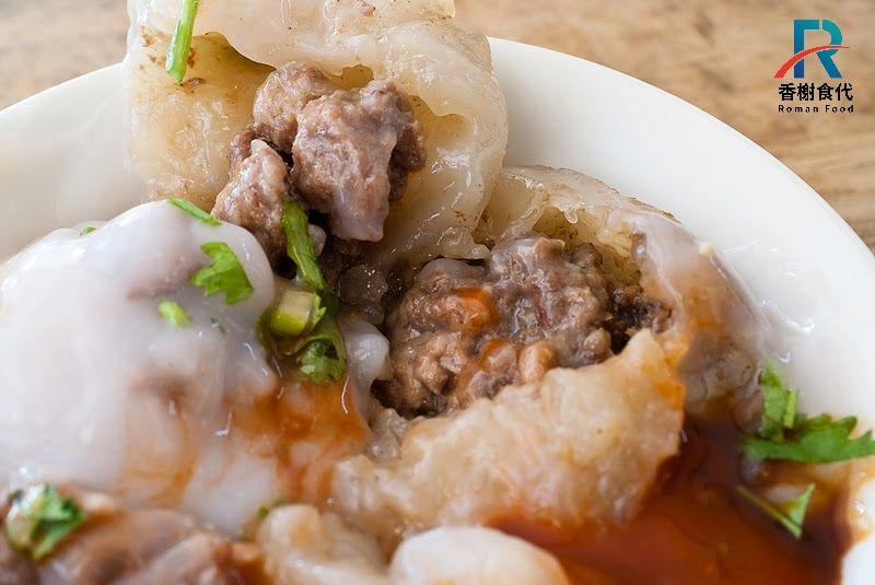 源冠清蒸肉圓 內餡特寫