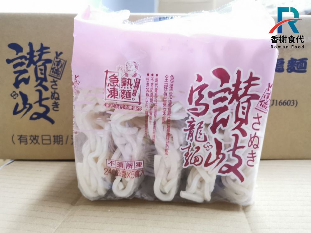 南僑讚岐烏龍麵 240公克裝 急凍熟麵 包裝